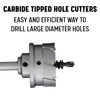 Drill America 4-1/16" Carbide Tipped Hole Cutter, 1" Depth of Cut CTH4062